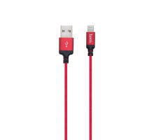 Кабель USB Hoco X14 Times Speed Lightning Колір Червоно-Чорний 6957531062837