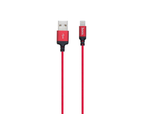 Кабель USB Hoco X14 Times Speed Lightning Колір Червоно-Чорний 6957531062837