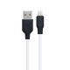 Кабель USB Hoco X21 Plus Silicone Lightning 0.25m Колір Чорно-Червоний