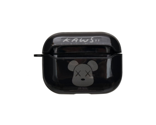 Футляр для навушників Airpods Pro Glossy Brand Колір 11, Kaws black