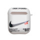 Футляр для Навушників Airpods 1/2 Glossy Brand Колір 09, Nike white