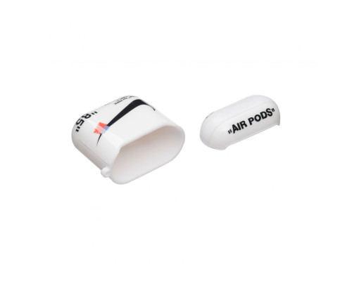 Футляр для Навушників Airpods 1/2 Glossy Brand Колір 09, Nike white