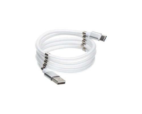 Кабель USB Cable Magnetic Supercalla Cable Type-C Колір Бiлий