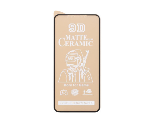 Захисне скло Film Ceramic Matt for Apple Iphone 11 Pro Max / Xs Max без упаковки Колір Чорний