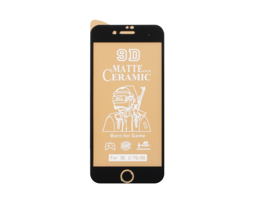 Захисне скло Film Ceramic Matt for Apple Iphone 7 / 8 / SE 2020 без упаковки Колір Чорний 2020000199441