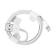 Кабель USB Cable Onyx Lightning 1m (Logo) Колір Білий