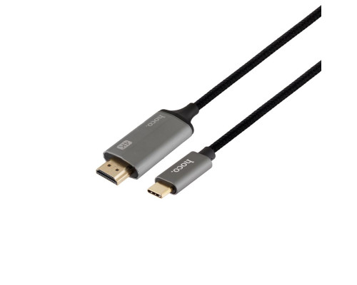 Перехідник Hoco UA13 Type-c HDMI 1,8m Колір Сiрий