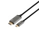 Перехідник Hoco UA13 Type-c HDMI 1,8m Колір Сiрий