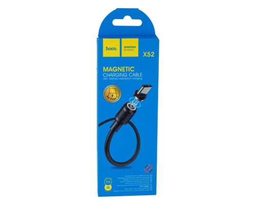 Кабель USB Hoco X52 Sereno magnetic Type-C Колір Чорний