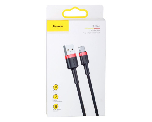 Кабель USB Baseus USB to Type-C 3A CATKLF-B Колір Червоний, 09