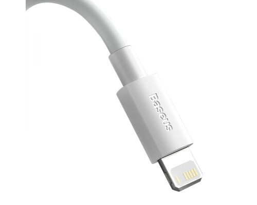 Кабель USB Baseus USB to Lightning (2psc) 2.4A 1.5m TZCALZJ Колір Бiлий, 02