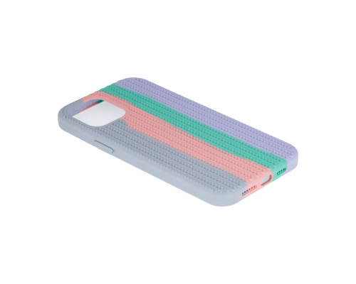 Чохол Silicone Knitted для iPhone 12 Pro Max Copy Колір 28, Stripes