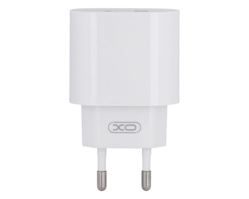 Мережевий Зарядний Пристрій XO L81A EU PD20W+QC3.0 Type-C to Lightning 2USB Колір Бiлий 6920680880003