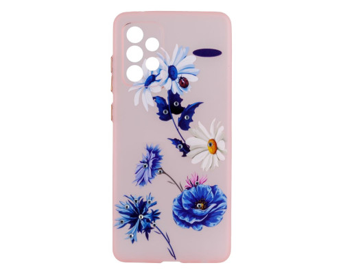 Чохол TPU Ultra-thin Shine with Frame для Samsung A72 4G Колір 4, Blue Butterfly