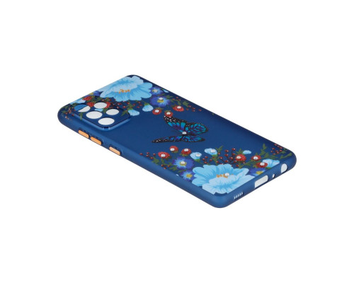 Чохол TPU Ultra-thin Shine with Frame для Samsung A72 4G Колір 4, Blue Butterfly