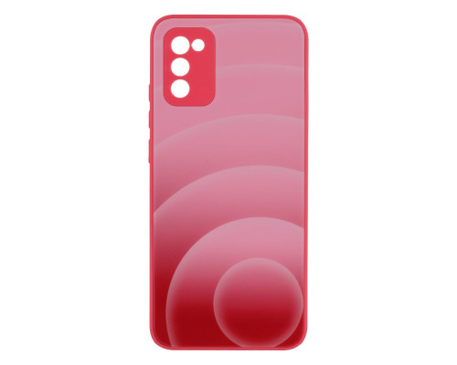 Чохол Glass TPU Prism Circles for Samsung Galaxy A02s Колір 7, Pink-Blue