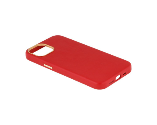 Чохол Leather Case Gold Buttons для iPhone 13 Колір 5, Red 2020000262756