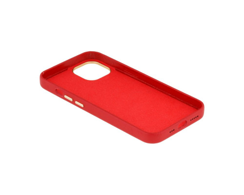 Чохол Leather Case Gold Buttons для iPhone 13 Колір 5, Red 2020000262756