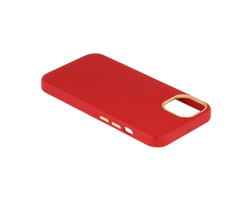 Чохол Leather Case Gold Buttons для iPhone 13 Колір 5, Red 2020000262756