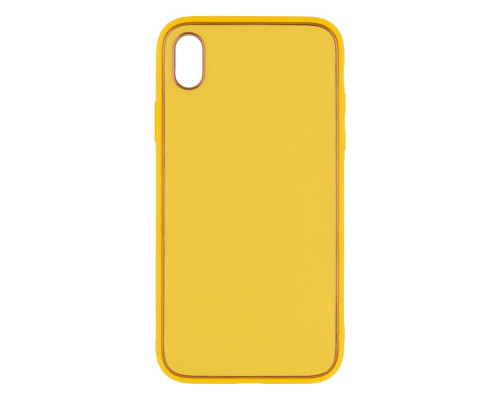 Чохол Leather Gold with Frame without Logo для iPhone Xr Колір 9, Yellow 2020000265108