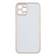 Чохол Leather Gold with Frame without Logo для iPhone 12 Pro Колір 3, Pink