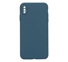 Чохол Silicone Case Full Camera no logo для iPhone Xs Max Колір 46, Cosmos blue 2020000294023