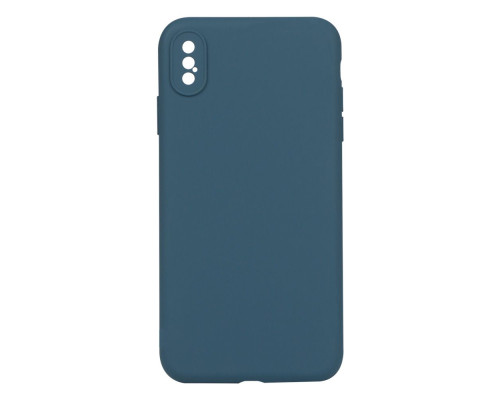 Чохол Silicone Case Full Camera no logo для iPhone Xs Max Колір 46, Cosmos blue 2020000294023