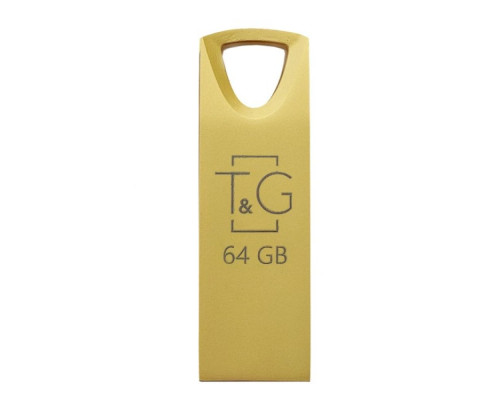 USB флеш-накопичувач T&G 64gb Metal 117 Колір Золотий