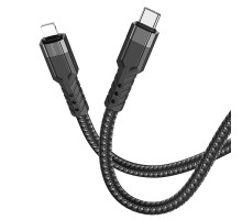 Кабель USB Hoco U110 PD Type-C to Lightning 1.2m Колір Чорний 6931474770547