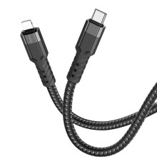 Кабель USB Hoco U110 PD Type-C to Lightning 1.2m Колір Чорний 6931474770547