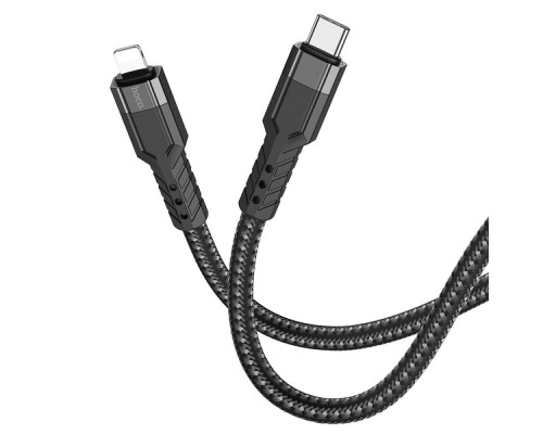 Кабель USB Hoco U110 PD Type-C to Lightning 1.2m Колір Чорний 6931474770547