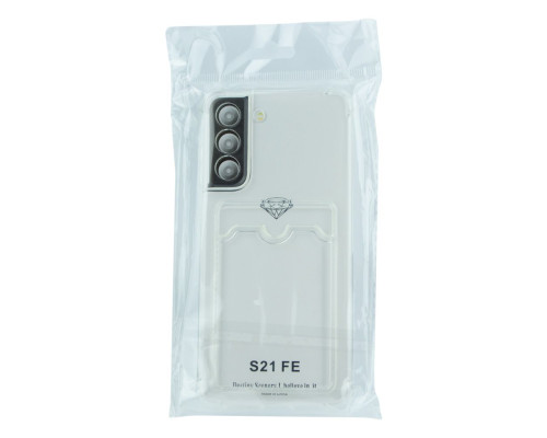 Чохол Pocket Card Transparent case для Samsung S21 FE Колір Transparent