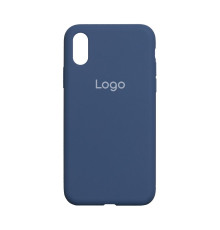 Чохол Silicone Case Full Size (AA) для iPhone Xs Max Колір 20.Navy blue 2020000150473