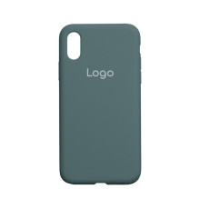 Чохол Silicone Case Full Size (AA) для iPhone X/Xs Колір 55.Pine green 2020000150671