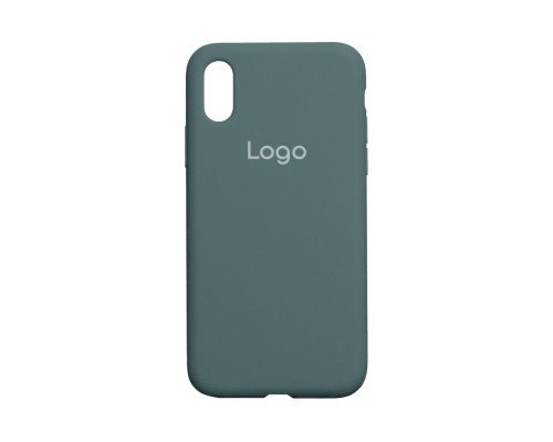 Чохол Silicone Case Full Size (AA) для iPhone X/Xs Колір 55.Pine green 2020000150671