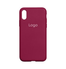 Чохол Silicone Case Full Size (AA) для iPhone Xr Колір 37.Rose red 2020000149002