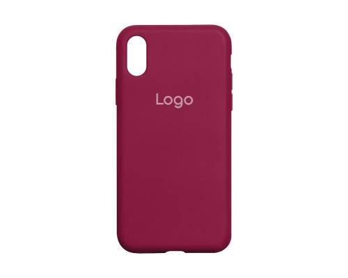 Чохол Silicone Case Full Size (AA) для iPhone Xr Колір 37.Rose red 2020000149002