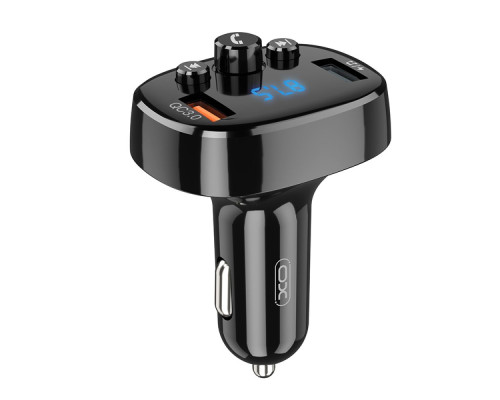 FM-трансмітер XO BCC03 car charger 18W QC 3.0 М'ята упаковка Колір Чорний 2020000355151