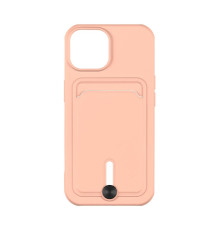 Чохол TPU Colorfull Pocket Card для iPhone 15 Колір 19.Pink sand