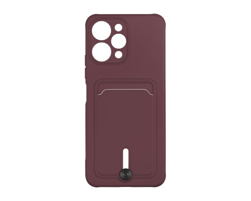 Чохол TPU Colorfull Pocket Card для Xiaomi Redmi 12 Колір 42.Maroon 2020000357940