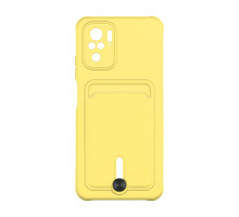 Чохол TPU Colorfull Pocket Card для Xiaomi Redmi Note 10 / Note 10s Колір 04.Yellow 2020000357667