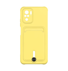 Чохол TPU Colorfull Pocket Card для Xiaomi Redmi Note 10 / Note 10s Колір 04.Yellow 2020000357667