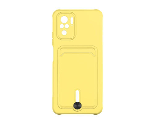 Чохол TPU Colorfull Pocket Card для Xiaomi Redmi Note 10 / Note 10s Колір 04.Yellow 2020000357667