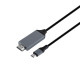 Кабель USB Type-C/HDMI 2m 4k (A41) М'ята упаковка Колір Чорний