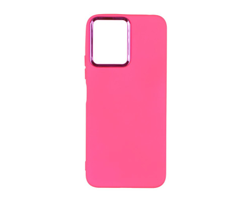 Чохол Silicone Cover Metal frame (AA) для Xiaomi Redmi 12 Колір 38.Shiny pink 2020000365310