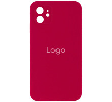 Чохол Silicone Case Square Full Camera для iPhone 11 Колір 37.Rose red 2020000281887