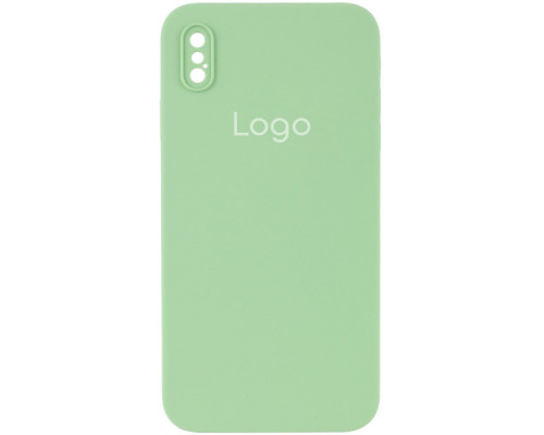 Чохол Silicone Case Square Full Camera для iPhone Xs Max Колір 01.Mint 2020000347774