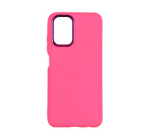 Чохол Silicone Cover Metal frame (AA) для Xiaomi Redmi Note 10 / Note 10s Колір 38.Shiny pink 2020000364832