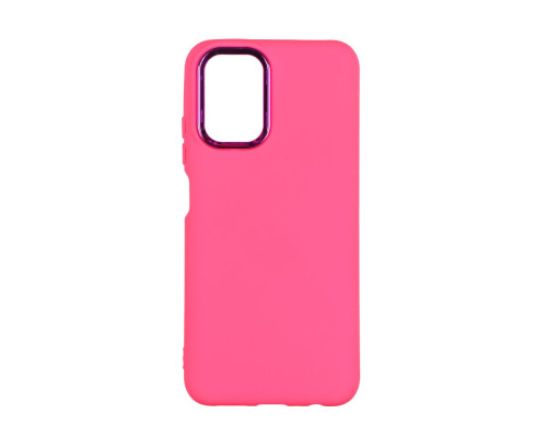 Чохол Silicone Cover Metal frame (AA) для Xiaomi Redmi Note 10 / Note 10s Колір 38.Shiny pink 2020000364832