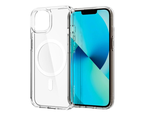 Чохол TPU+PC Spigen Ultra Hybrid with Magsafe для iPhone 13 Колір Transparent 2020000405498